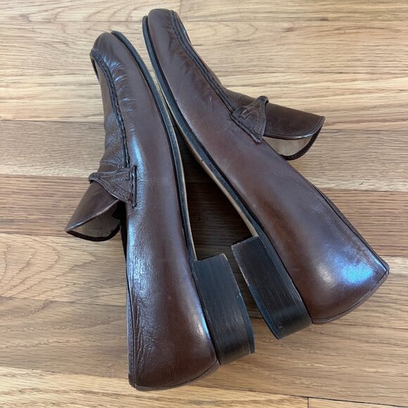 Bally Dark Brown Leather Loafers MADE IN ITALY "Horri II" - Men's 10 - Picture 5 of 10